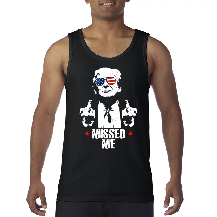 Missed Me Finger Trump 2024 Take America Back Pennsylvania Rally Tank Top