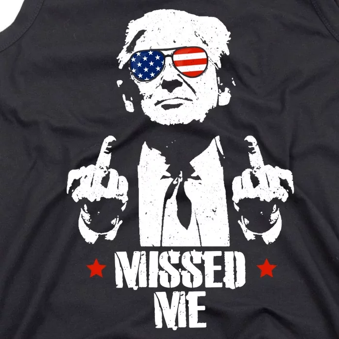 Missed Me Finger Trump 2024 Take America Back Pennsylvania Rally Tank Top