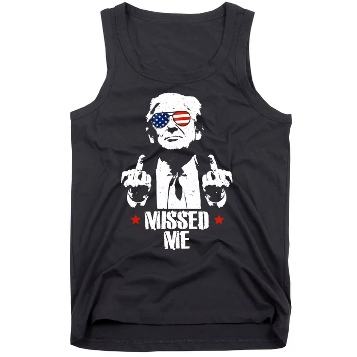 Missed Me Finger Trump 2024 Take America Back Pennsylvania Rally Tank Top