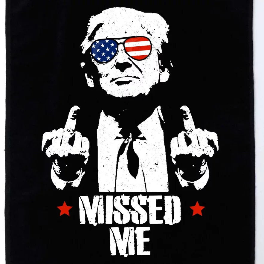 Missed Me Finger Trump 2024 Take America Back Pennsylvania Rally Platinum Collection Golf Towel