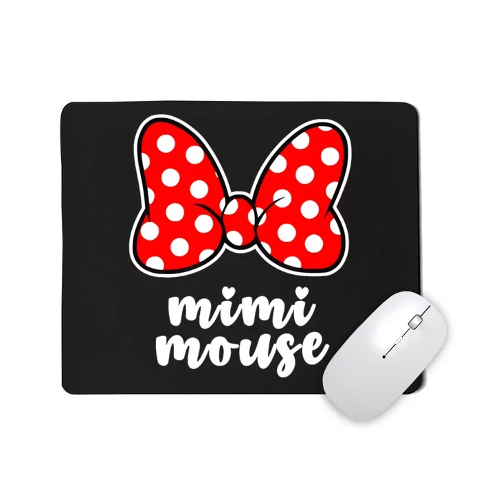 Mimi Mouse Family Vacation Bow Mousepad