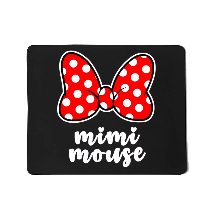 Mimi Mouse Family Vacation Bow Mousepad