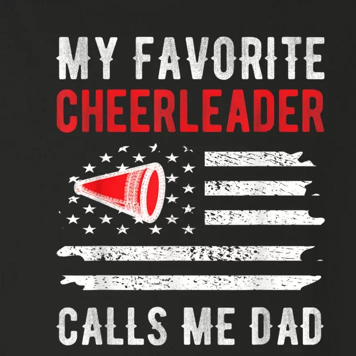 Mens My Favorite Cheerleader Calls Me Dad Cheerleading Cheer Dad Toddler Long Sleeve Shirt