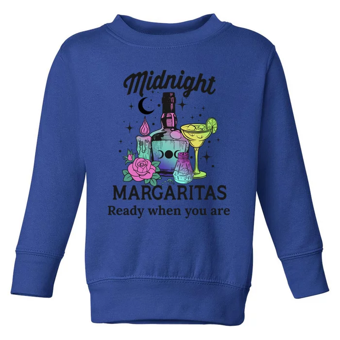 Midnight Margaritas Funny Gift Toddler Sweatshirt