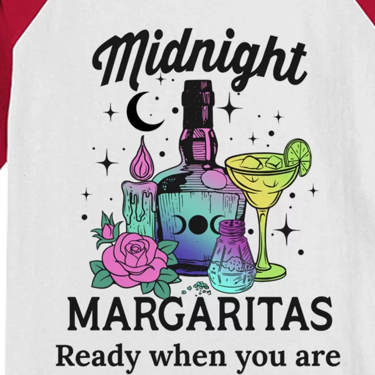 Midnight Margaritas Funny Gift Kids Colorblock Raglan Jersey