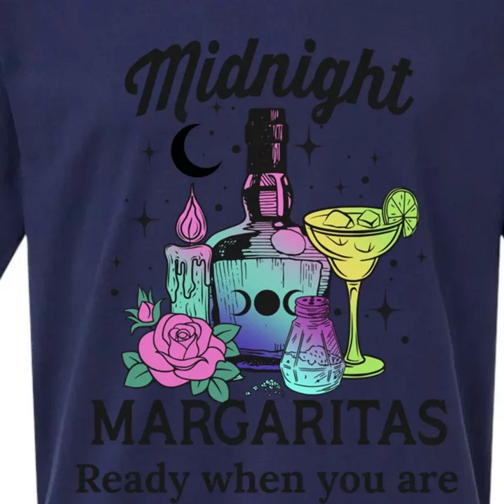 Midnight Margaritas Funny Gift Sueded Cloud Jersey T-Shirt