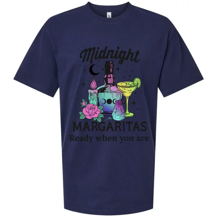 Midnight Margaritas Funny Gift Sueded Cloud Jersey T-Shirt