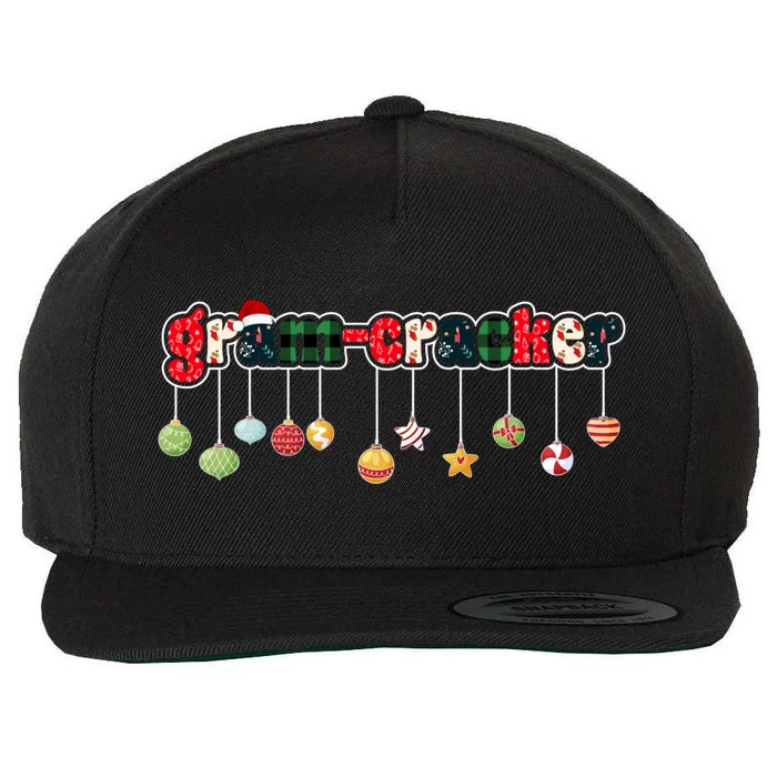 Merry Mama Gramcracker Claus Christmas Funny Santa Hat Gift Wool Snapback Cap