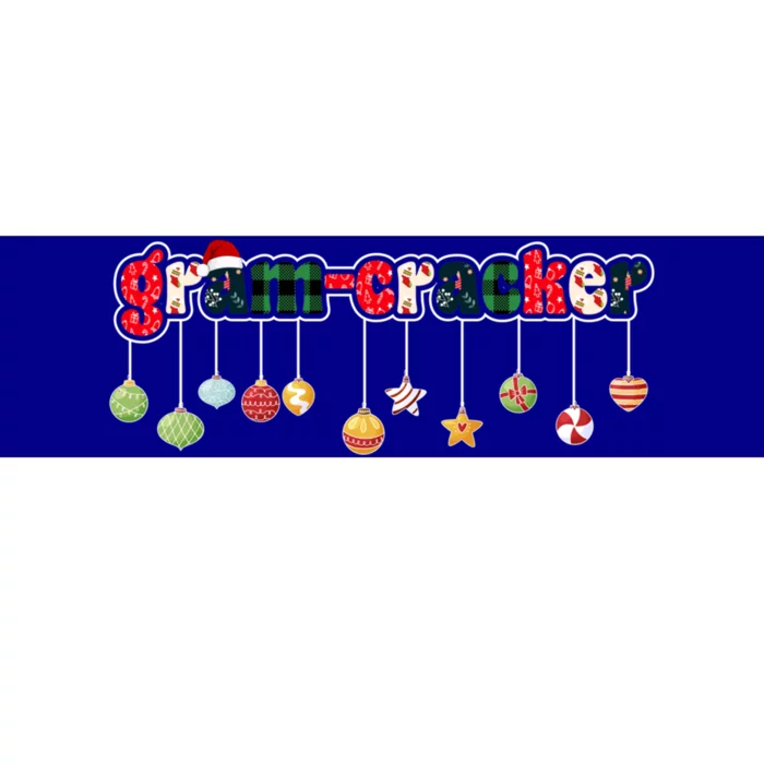 Merry Mama Gramcracker Claus Christmas Funny Santa Hat Gift Bumper Sticker