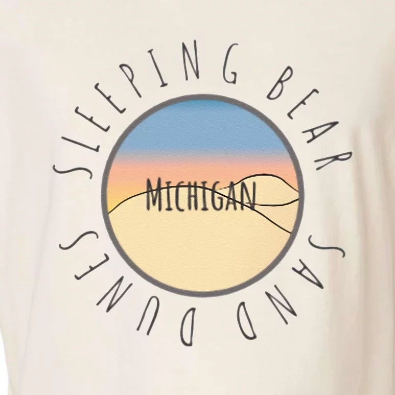 Michigan Michigander Great Lakes Sleeping Bear Sand Dunes Garment-Dyed Women's Muscle Tee