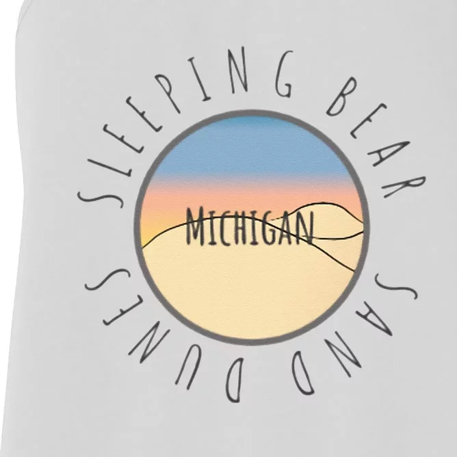 Michigan Michigander Great Lakes Sleeping Bear Sand Dunes Women's Racerback Tank