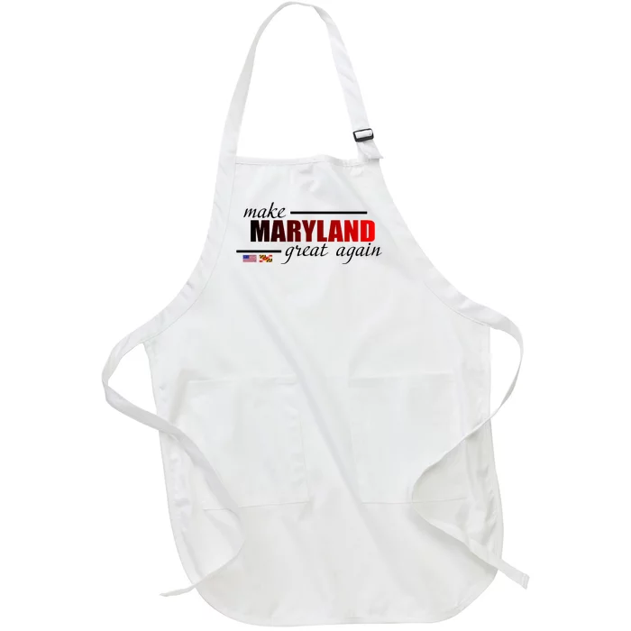 Make Maryland Great Again Full-Length Apron With Pocket