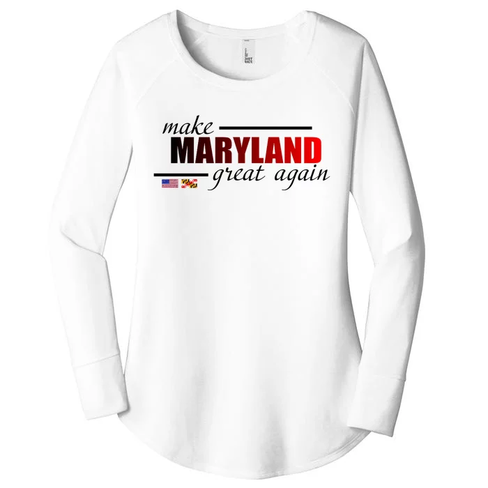 Make Maryland Great Again Women's Perfect Tri Tunic Long Sleeve Shirt