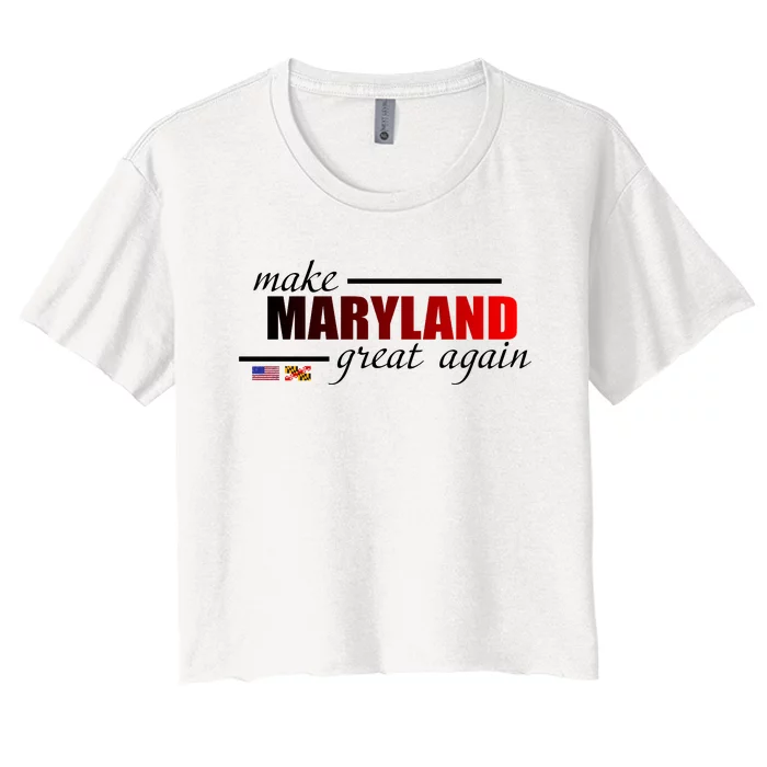 Make Maryland Great Again Women's Crop Top Tee