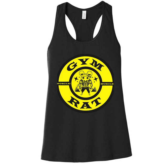 Muscles Mice Gyms Rats Women's Racerback Tank