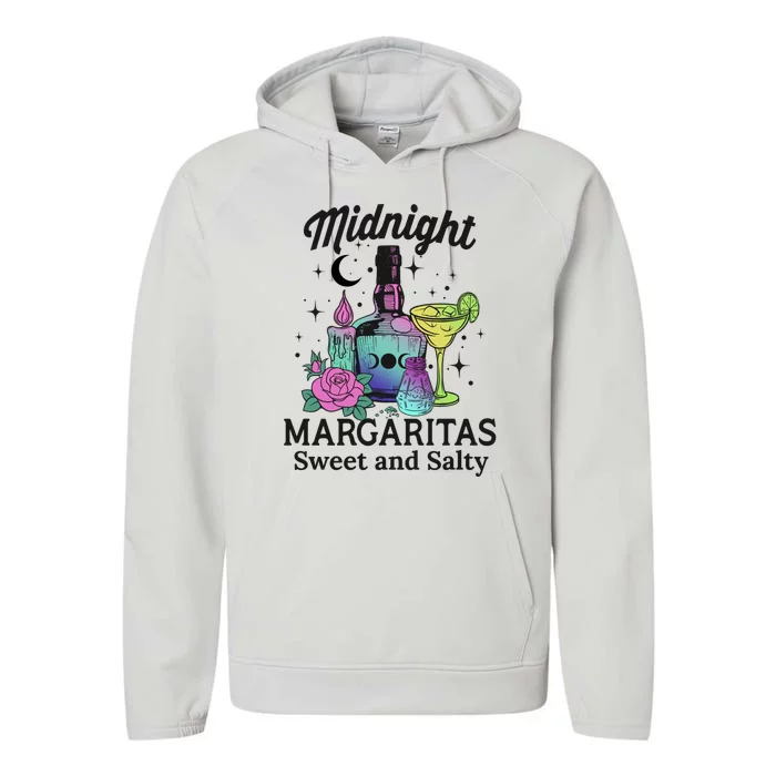 Midnight Margaritas Gift Performance Fleece Hoodie