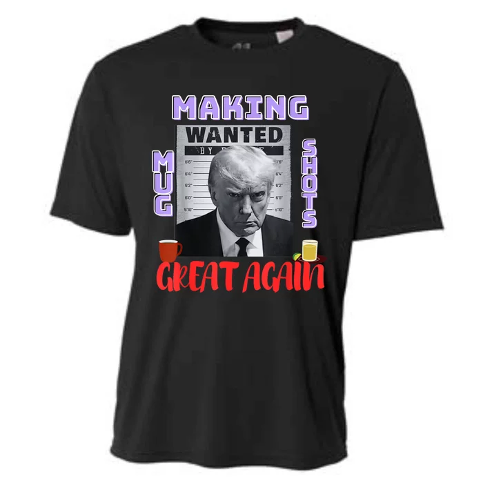 Making Mugshots Great Again Trump 2024 Mugshot President Cooling Performance Crew T-Shirt