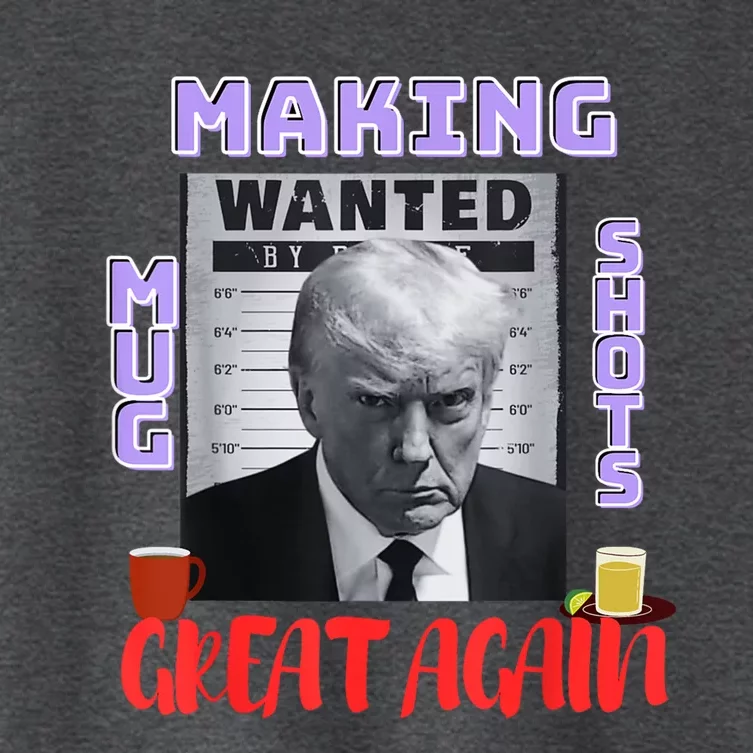 Making Mugshots Great Again Trump 2024 Mugshot President Women's Crop Top Tee