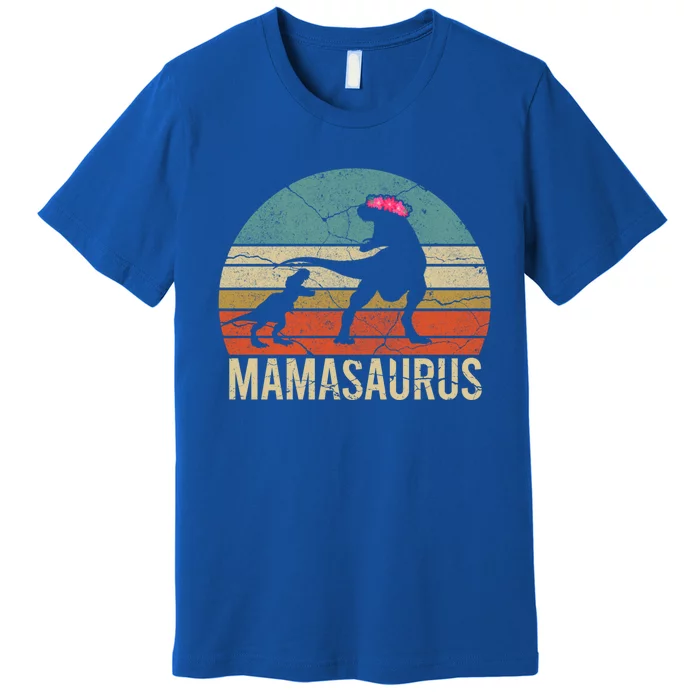 Mom Mother Gift Christmas Mamasaurus Wife Husband Gift Great Gift Premium T-Shirt