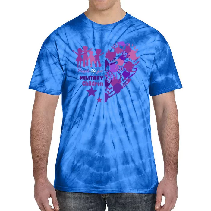 Military Month Great Gift Purple Up Gift Tie-Dye T-Shirt