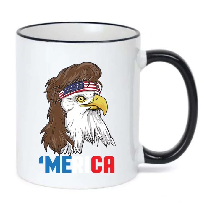 Merica Meaningful Gift Patriotic Mullet Eagle Pride Gift Meaningful Gift Black Color Changing Mug