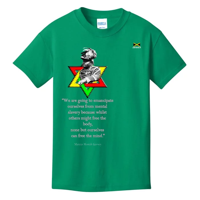 Marcus Mosiah Garvey Quote Jamaican National Hero Kids T-Shirt