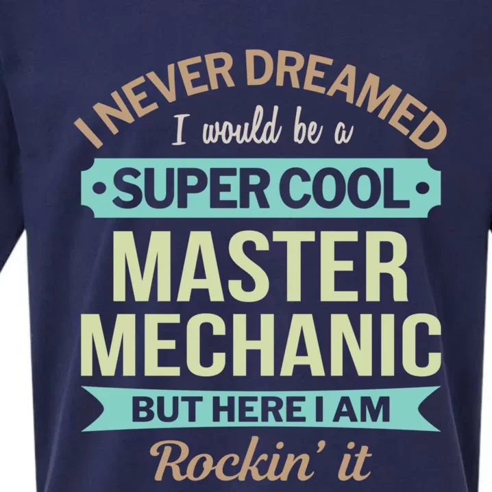 Master Mechanic Gift Funny Gift Sueded Cloud Jersey T-Shirt