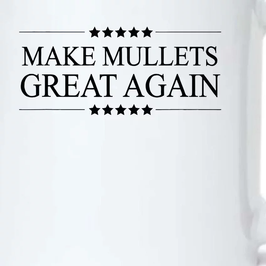 MAKE MULLETS GREAT AGAIN  Funny Mullet Hair Gift Black Color Changing Mug