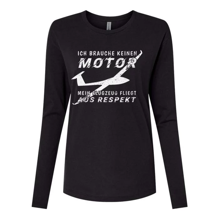 Model making glider funny model aeroplane pilot Womens Cotton Relaxed Long Sleeve T-Shirt