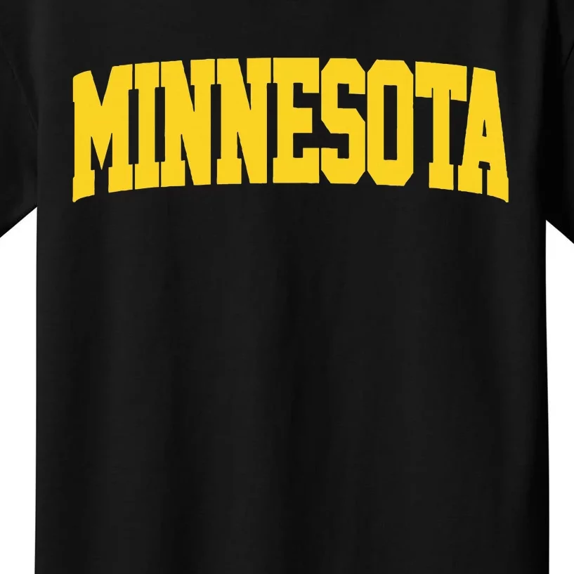 Minnesota Maroon Gold Throwback Kids T-Shirt