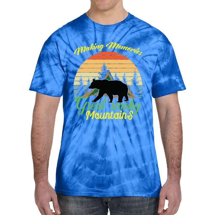 Making Memories Great Smoky Mountains Bear Tennessee Gift Tie-Dye T-Shirt