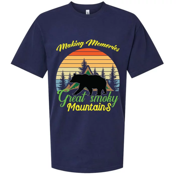 Making Memories Great Smoky Mountains Bear Tennessee Gift Sueded Cloud Jersey T-Shirt