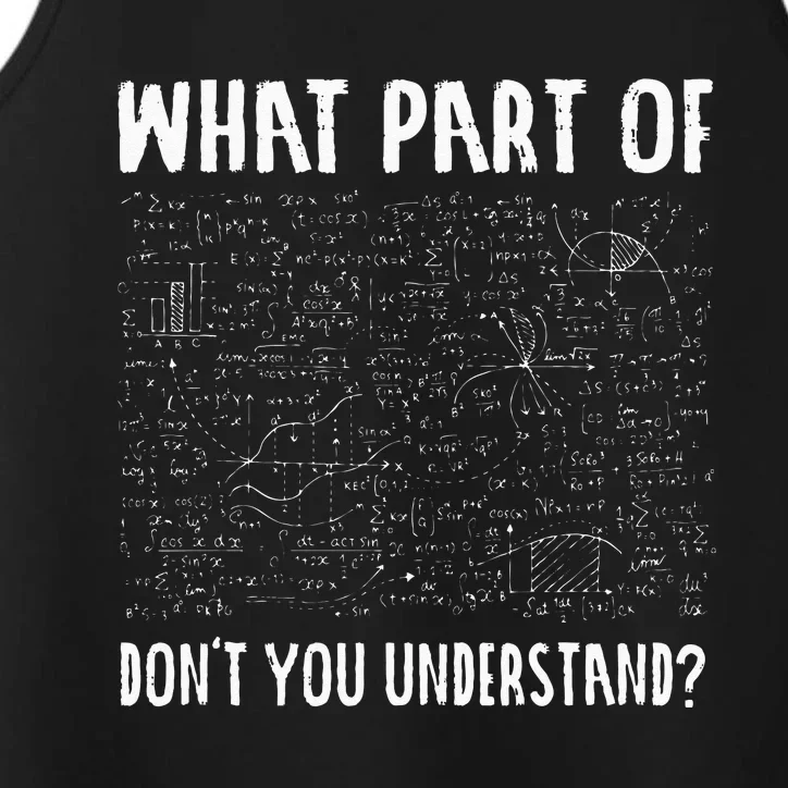 Mathematics Math Geek University Teacher Ironic Joke Performance Tank