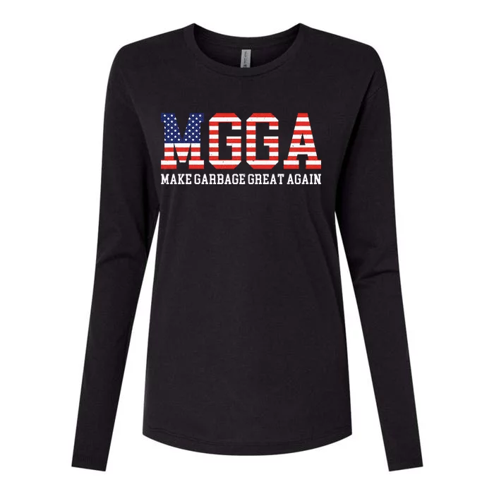 Mgga Make Garbage Great Again Womens Cotton Relaxed Long Sleeve T-Shirt