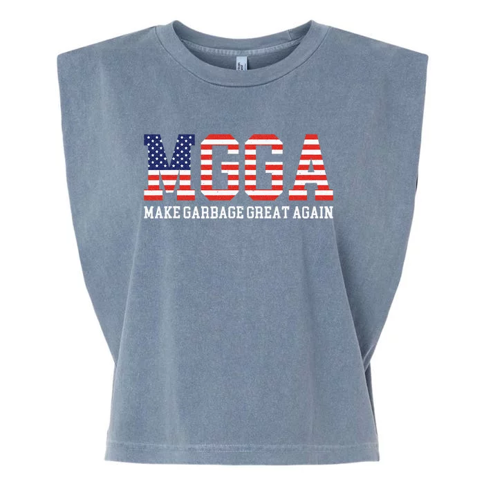 Mgga Make Garbage Great Again Garment-Dyed Women's Muscle Tee