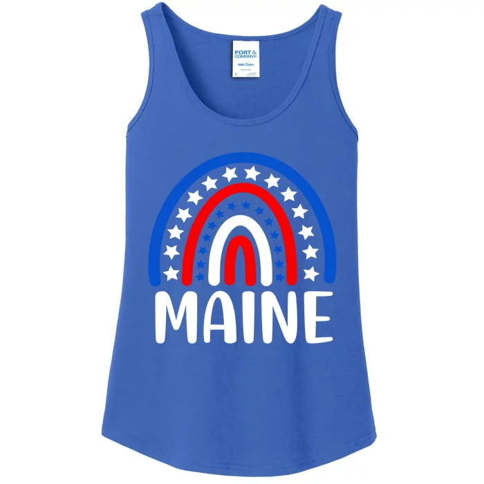 Maine Meaningful Gift I Love Maine Usa Meaningful Gift Ladies Essential Tank