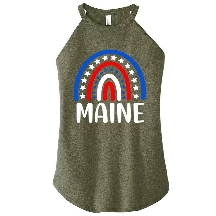 Maine Meaningful Gift I Love Maine Usa Meaningful Gift Women’s Perfect Tri Rocker Tank