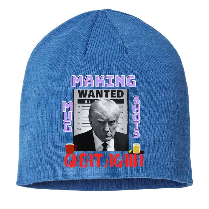 Making Mugshots Great Again Trump 2024 Mugshot President 8 1/2in Sustainable Knit Beanie