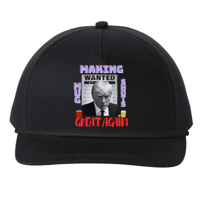 Making Mugshots Great Again Trump 2024 Mugshot President Snapback Five-Panel Rope Hat