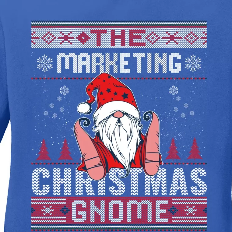 Marketing Matching Group Christmas Gnome Ugly Great Gift Ladies Long Sleeve Shirt