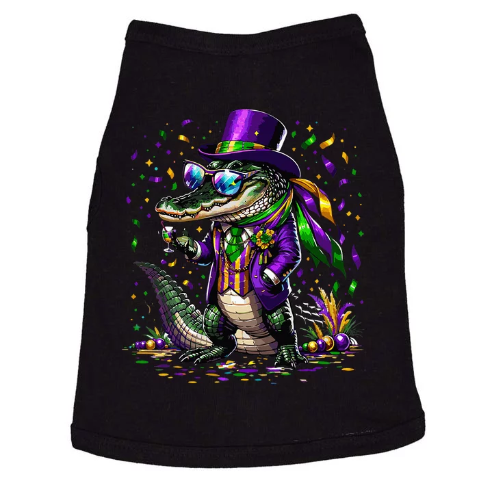 Mardigator Mardi Gras Alligator Costume Mardi Gras Doggie Tank