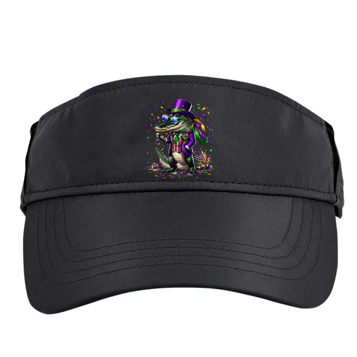 Mardigator Mardi Gras Alligator Costume Mardi Gras Adult Drive Performance Visor