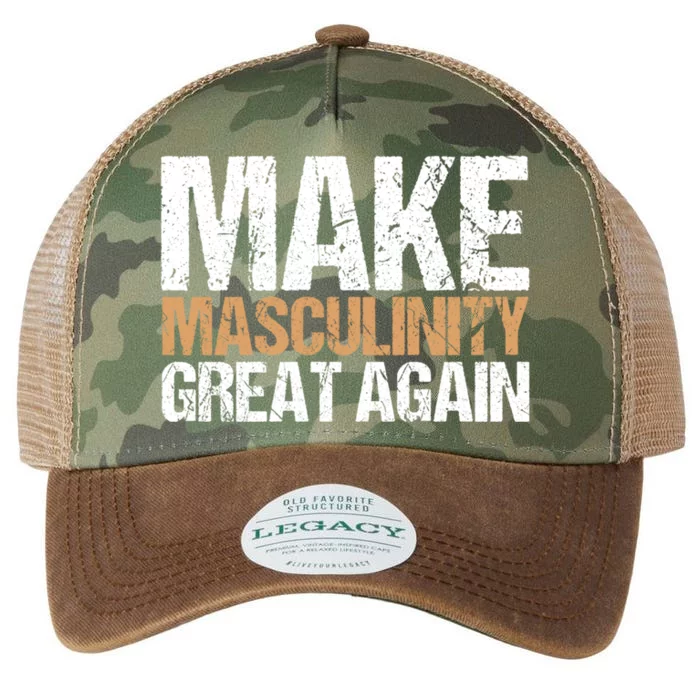 Make Masculinity Great Again Dad Brother Uncle Gift Legacy Tie Dye Trucker Hat