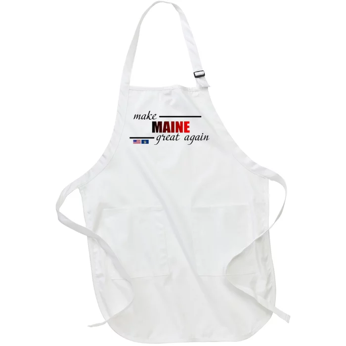 Make Maine Great Again Full-Length Apron With Pocket