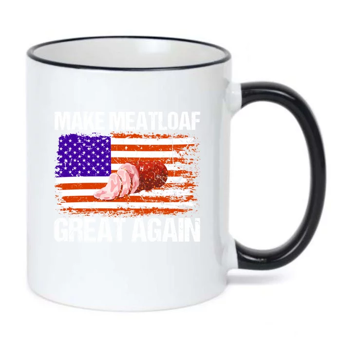 Make Meatloaf Great Again Funny Chef Usa Flag Gift Black Color Changing Mug