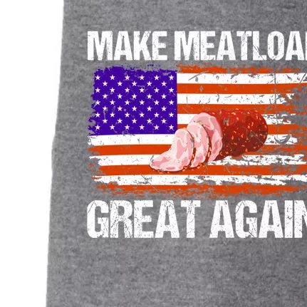 Make Meatloaf Great Again Funny Chef Usa Flag Gift Doggie 3-End Fleece Hoodie