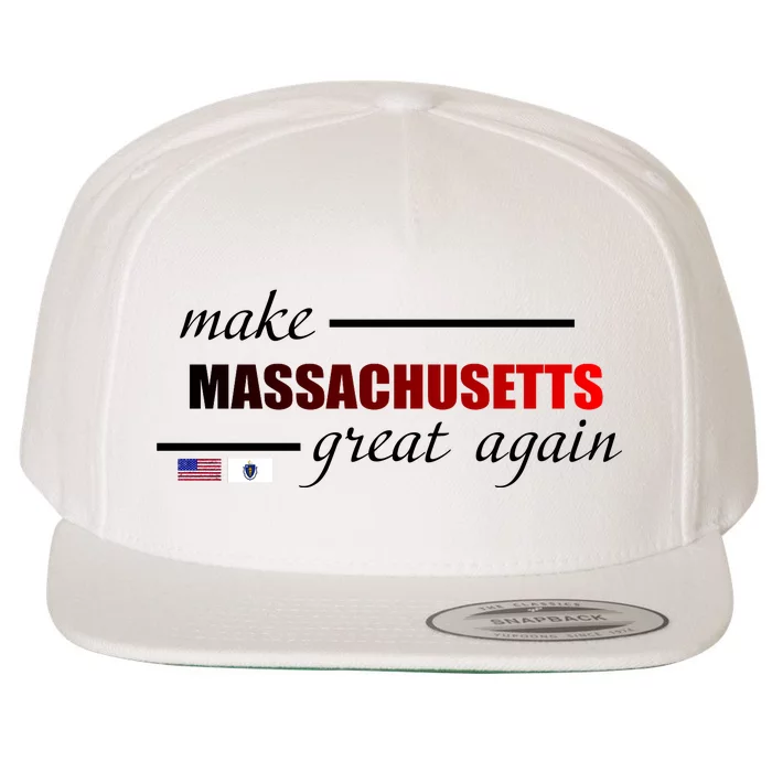 Make Massachusetts Great Again Wool Snapback Cap