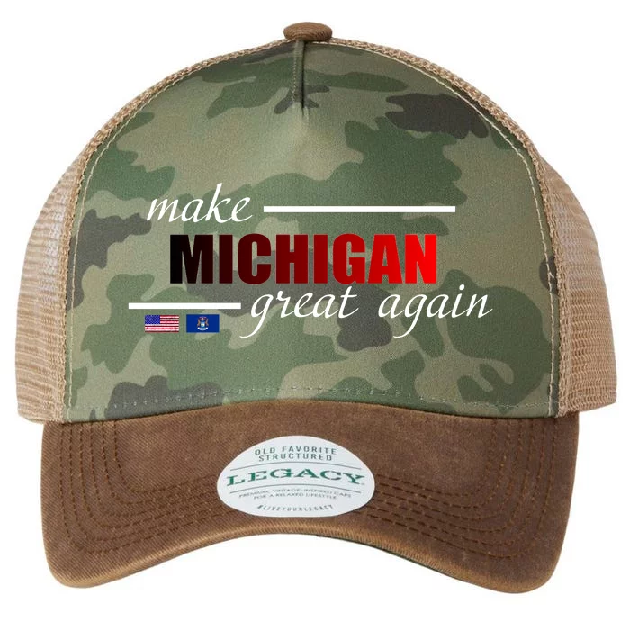 Make Michigan Great Again Legacy Tie Dye Trucker Hat