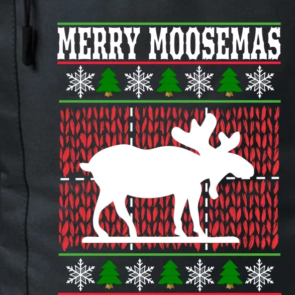 Merry Moosemas Gift Funny Moose Gift Christmas Daily Commute Backpack