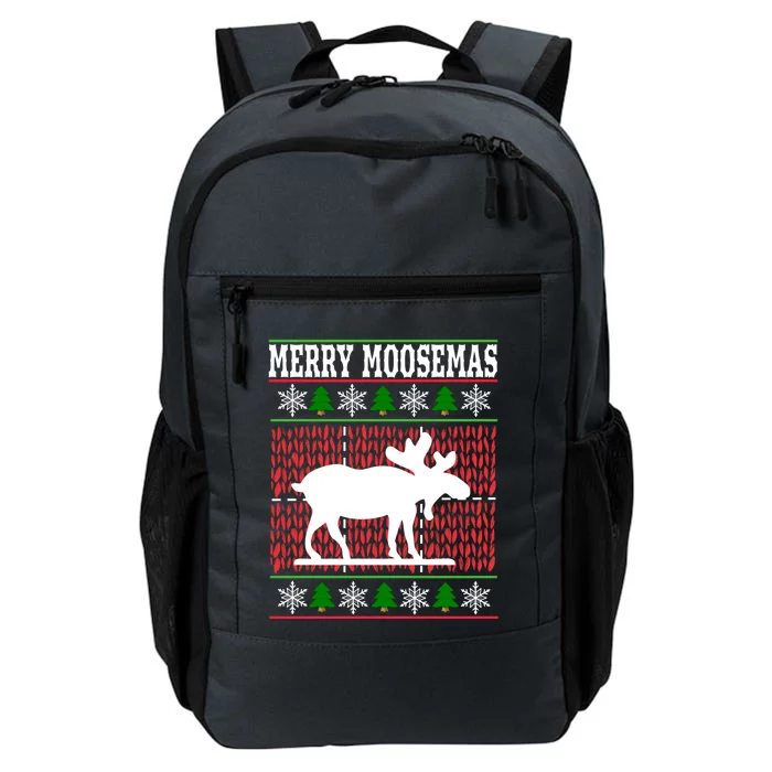 Merry Moosemas Gift Funny Moose Gift Christmas Daily Commute Backpack